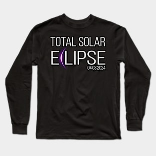 Total Solar Eclipse April 8 2024 men women kids Long Sleeve T-Shirt